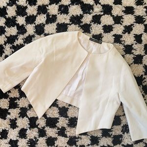 Balenciaga Edition white cropped bolero Jacket